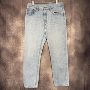 Levi's 501 Jeans Men Size 32x28 Button Fly Premium Big‎ E Straight Fit